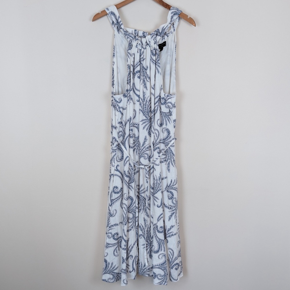 Banana Republic Linen Blend Botanical Maxi Dress